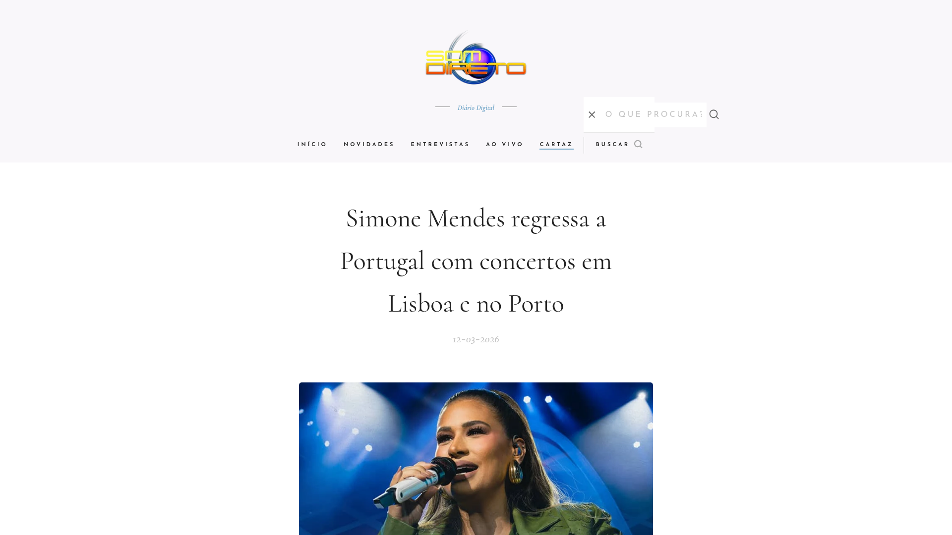 Som Direto — Simone Mendes
